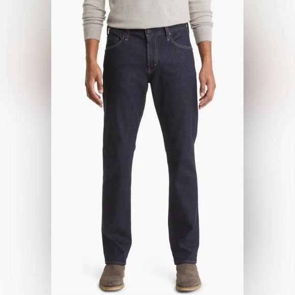 AG Adriano Goldschmied The Everett Men's Slim Straight Jeans, Dark Wash, EUC!